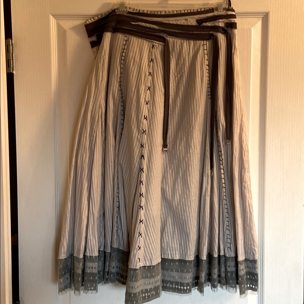 Skirt by Paul&Paul handmade M cotton gray
